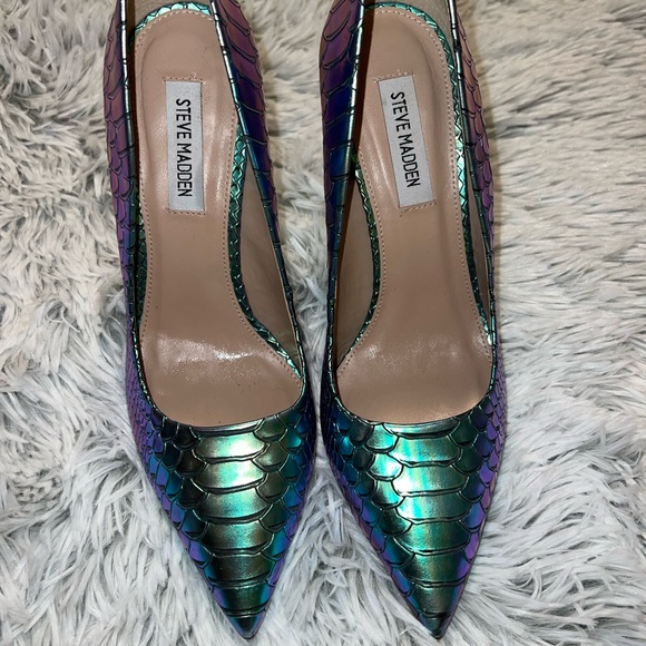 Steve Madden Chromorphous Snakeskin Heels - Picture 4 of 11